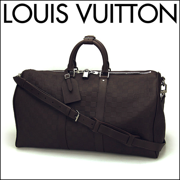 3D model Louis Vuitton Bag Keepall Bandouliere 45 Damier Azur Canvas VR /  AR / low-poly