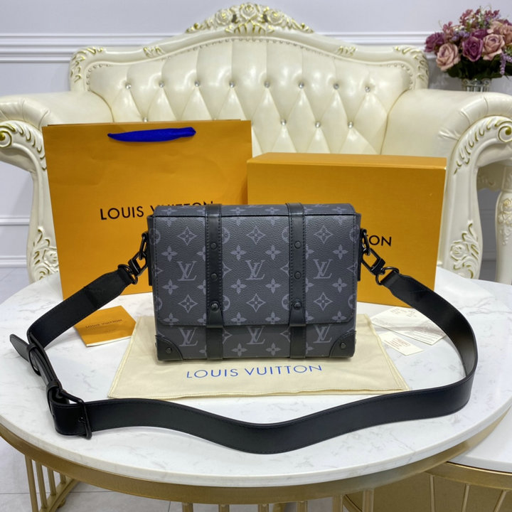 Louis Vuitton Monogram Tapestry Trunk Messenger in Coated Canvas